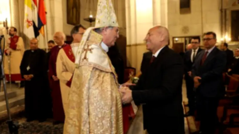 المطران كوسا يحتفل بعيد البشارة وذكرى مرور مائة عام على تدشين كاتدرائية سيدة البشارة