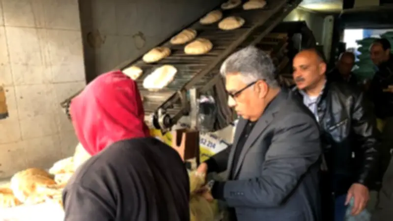 محافظ الدقهلية يتفقد مخابز طلخا ويؤكد صرف الحصص التموينية ومنع تجميع البطاقات