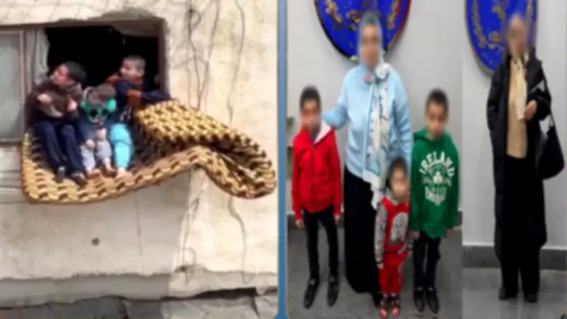 أطفال يجلسون على مرتبة خارج شباك شقة مرتفعة بالإسكندرية.. الداخلية تكشف تفاصيل خطيرة