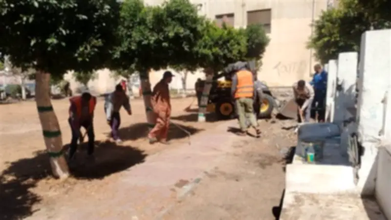 رفع كفاءة حديقة الطائف بالإسماعيلية بعد سنوات من الإهمال