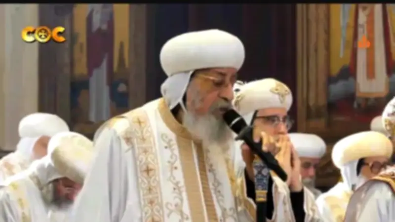 البابا تواضروس يترأس قداس الذكرى السنوية الأولى لرحيل الأنبا باخوميوس بدير الأنبا مكاريوس