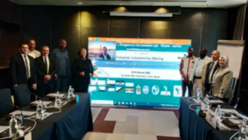 انعقاد اللجنة الإقليمية لاختيار استشاري دراسة التقييم البيئي لمشروع الممر الملاحي بين فيكتوريا والمتوسط