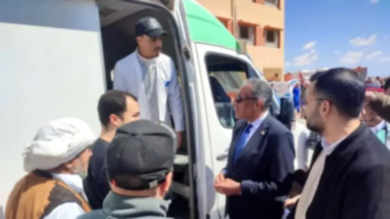 محافظ مطروح يتابع فعاليات مبادرة مطروح الخير في قرية النجيلة