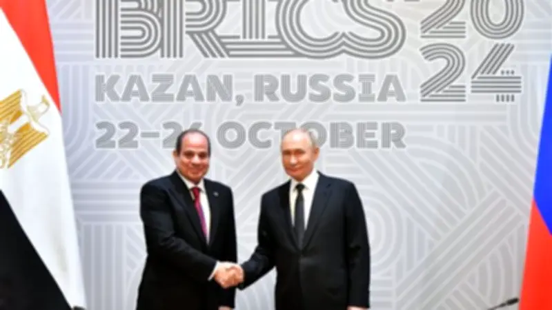 السيسي وبوتين يطالبان بوقف الأعمل العدائية في الشرق الأوسط ويناقشان مشاريع الطاقة