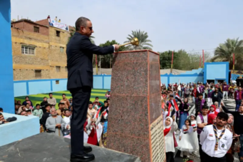 احتفال بالعيد القومي ووضع إكليل من الزهور على النصب التذكاري للشهداء بالبدريشين