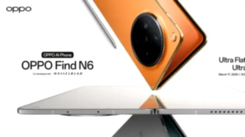 أوبو تطلق هاتف Find N6 القابل للطي عالميًا في 17 مارس مع تقنية جديدة لمكافحة التجعّد
