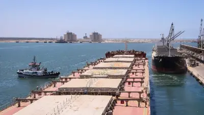 ميناء دمياط يشهد حركة تجارية نشطة باستقبال 13 سفينة وتصدير 23 ألف طن بضائع