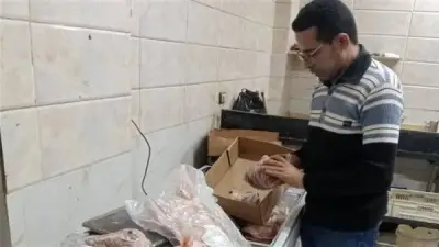 ضبط 47.5 كجم من اللحوم الفاسدة في الوادي الجديد ضمن حملات رقابية موسعة