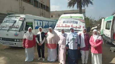 قافلة طبية ببني سويف تفحص 700 حالة وتقدم 2200 خدمة مجانية في قرية علي زيدان