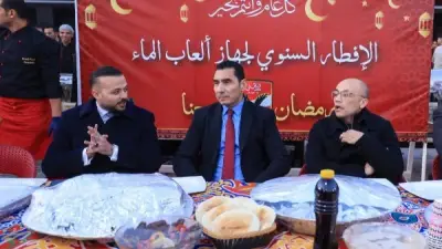 حفل إفطار رمضاني مميز لجهاز كرة الماء بالنادي الأهلي بحضور وزير الشباب والرياضة