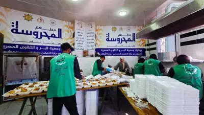 إقبال كبير على موائد الإفطار الجماعية في دمياط خلال شهر رمضان