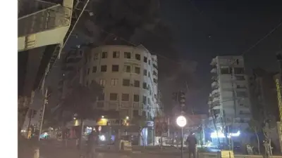 جيش الاحتلال الإسرائيلي يشن غارة عنيفة على مبنى قناة المنار التابعة لحزب الله في بيروت