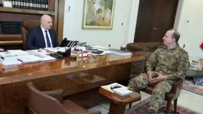 لقاء عون مع قائد الجيش اللبناني لبحث التطورات الميدانية في الجنوب