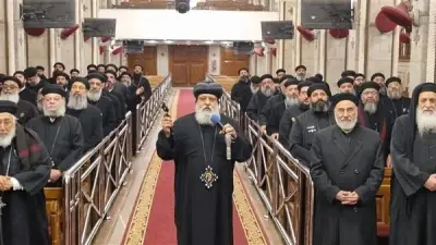 الأنبا ميخائيل يترأس اجتماع كهنة حلوان لمناقشة الترتيبات الرعوية والتحضيرات لمعرض فرحة العيد