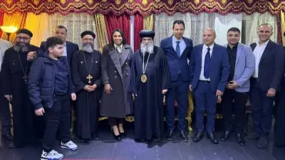 الأنبا أباكير يستضيف سفيرة مصر بالسويد ولاتفيا في مائدة إفطار رمضانية دافئة