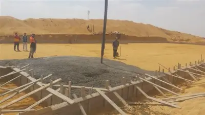 بدء تنفيذ مشروع شقق ظلال الفاخرة في الشيخ زايد مع صب القواعد العادية للعمارات