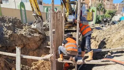 الإسكندرية تعدل خطوط الصرف الصحي المتعارضة مع الطريق الجديد لشرق المحافظة