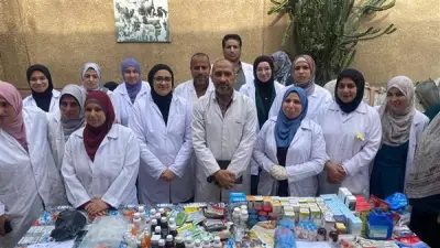 جامعة بنها تنظم قافلة بيطرية مجانية شاملة في قرية منية السباع