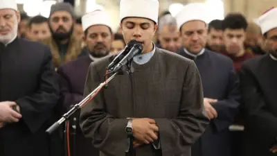 صوت شاب واعد يصدح في الجامع الأزهر خلال صلاة التراويح برواية هشام عن ابن عامر