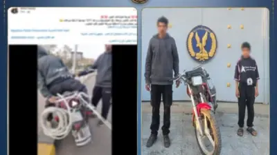 القبض على عامل ونجله بعد سحل كلب بدراجة نارية في القليوبية