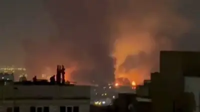 انفجارات متواصلة تهز غرب طهران تستهدف أحياء سكنية ومطار مهرآباد الدولي