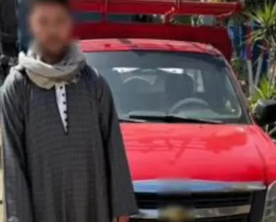 ضبط قائد سيارة ربع نقل هدد سيدة داخل محطة بنزين في الجيزة