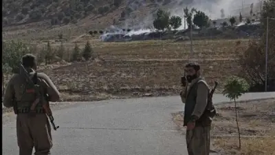 هجوم بطائرة مسيرة يستهدف جماعة معارضة إيرانية شمال شرق أربيل بإقليم كردستان العراق