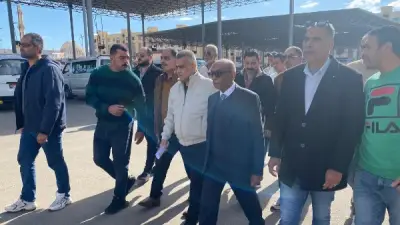 سكرتير عام بورسعيد يتفقد الميناء البري الجديد لضمان انتظام العمل بعد رفع أسعار المحروقات