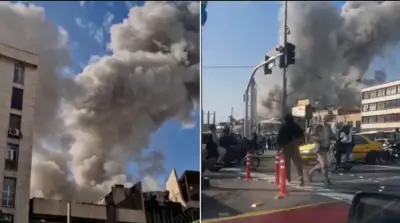 أبو ظبي تتعامل مع حريق في مجمع الرويس الصناعي ناجم عن استهداف بمسيرة