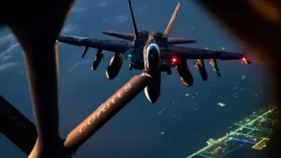 تحطم طائرة تزويد وقود أمريكية في العراق وقطر تتصدى لهجوم إيراني