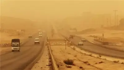 الأرصاد الجوية تحذر من رياح وأتربة على أغلب الأنحاء مع فرص أمطار حتى القاهرة الكبرى