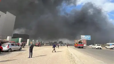 حريق ضخم يلتهم مصنع قطع غيار سيارات في محافظة الدقهلية.. جهود مكثفة للسيطرة