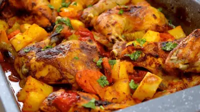 طريقة مبتكرة لعمل صينية الدجاج بالخضار بمذاق فريد مع الشيف توتا مراد