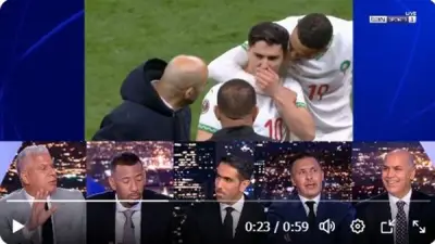 وائل جمعة ينفعل على يوسف شيبو في بي إن سبورت بسبب قرار الكاف بمنح لقب أمم أفريقيا للمغرب