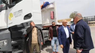 محافظ شمال سيناء يتفقد معبر رفح البري لضمان تدفق المساعدات إلى غزة قبل عيد الفطر