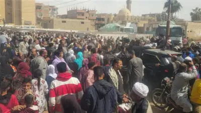 زفة حاشدة في بني سويف لاستقبال بطل مسابقة دولة التلاوة الشيخ بلال سيف