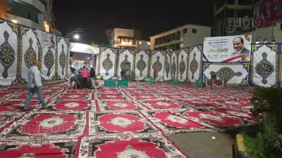 ساحة أبو الحجاج بالأقصر تستعد لاستقبال آلاف المصلين في صلاة عيد الفطر المبارك