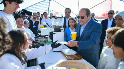 طلاب جامعة العاصمة يشاركون في احتفالية عيد سعيد بحضور الرئيس السيسي