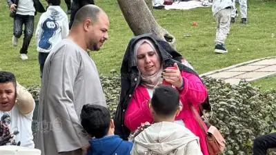 فرحة الأطفال بسقوط الأمطار في حديقة الأزهر خلال احتفالات عيد الفطر (فيديو وصور)