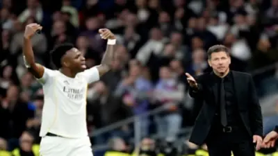 فينيسيوس يرد على استفزازات سيميوني بهدفين في ديربي مدريد المثير