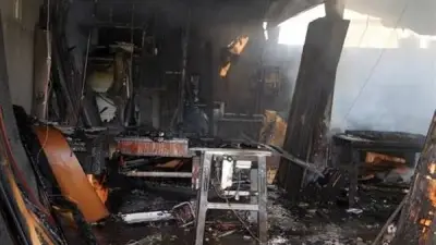 قوات الحماية المدنية تسيطر على حريق ورشة صيانة بالإسكندرية دون إصابات