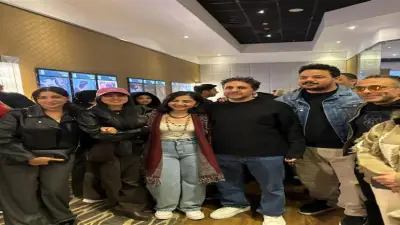 صناع فيلم إيجي بست يحضرون عرض برشامة في السينما بروح المنافسة الشريفة