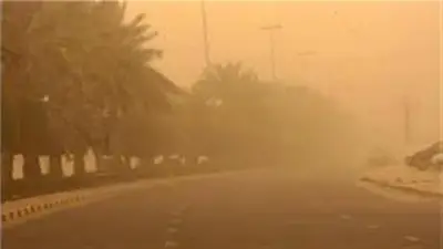 وزارة الصحة تحذر من عاصفة ترابية وتوصي بارتداء الكمامات وتقليل الخروج