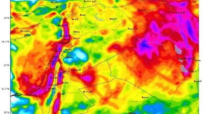 توقعات طقس خطيرة: منخفض جوي عميق يهدد الشرق الأوسط بأمطار غزيرة وسيول محتملة