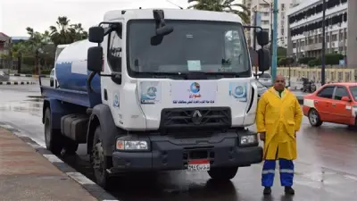 استمرار انتشار فرق الطوارئ في محافظات القناة لمواجهة موجة الطقس السيئ