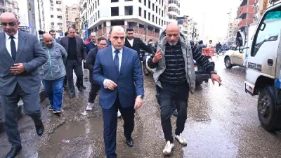 محافظ الغربية يتابع جهود رفع تجمعات مياه الأمطار ويشكر الفرق الميدانية