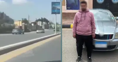 ضبط قائد سيارة يسير عكس الاتجاه بالقلوبية.. مخالفة مرورية خطيرة