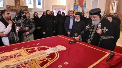 البابا تواضروس يزور دير القديس مكاريوس السكندري في ذكرى نياحة الأنبا باخوميوس