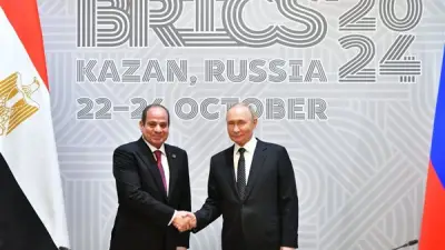 السيسي وبوتين يطالبان بوقف الأعمل العدائية في الشرق الأوسط ويناقشان مشاريع الطاقة