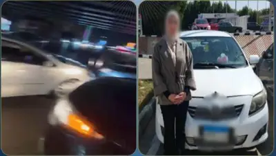 ضبط قائدة مركبة تعمدت تعطيل حركة المرور والسير عكس الاتجاه في مصر